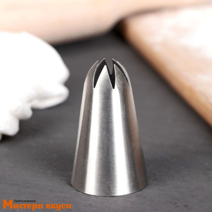 Насадка стальная ЗВЕЗДА закрытая  7 лучей,  30мм h50мм 