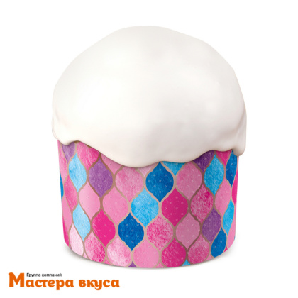 Форма бумажная для кулича (100г) d70*h60 мм ВИТРАЖИ