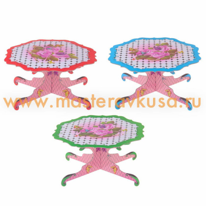 Подставка под сладости ВКУСНЯШКА, ламинированный картон d19см