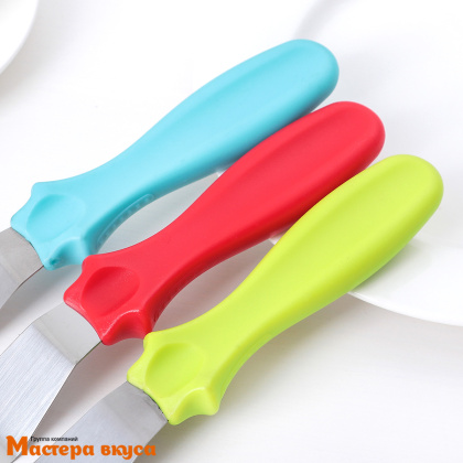 Палета угловая металлическая 10,5 см (без ручки), пластиковая ручка (спатула)