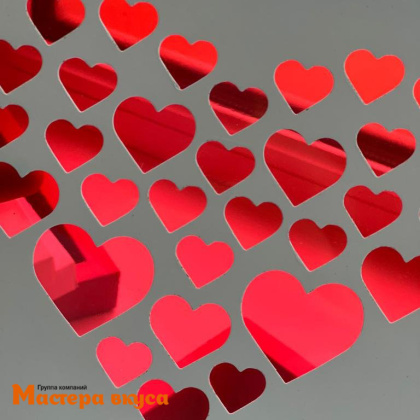 Упаковка для клубники в шоколаде 200*200*40 мм (сердечки) (2-д)