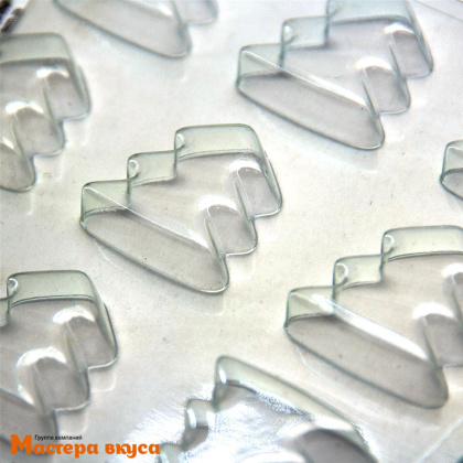 Форма для шоколада пластиковая (НГ) ШОКО-ЕЛКИ, (12 ячеек) 35*35*10 мм