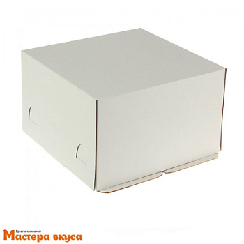 Короб для торта без окна 300*300*190 мм, белый, (2-Д) PASTICCIERE У-50 шт (аналог 15178) ##