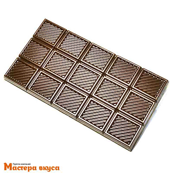 Форма для шоколада пластиковая, плитка ПОЛОСАТИК (классика)