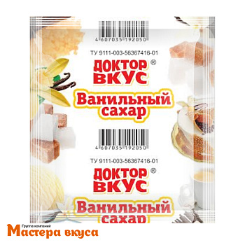 Ванильный сахар "Доктор вкус" (эконом), 10 гр