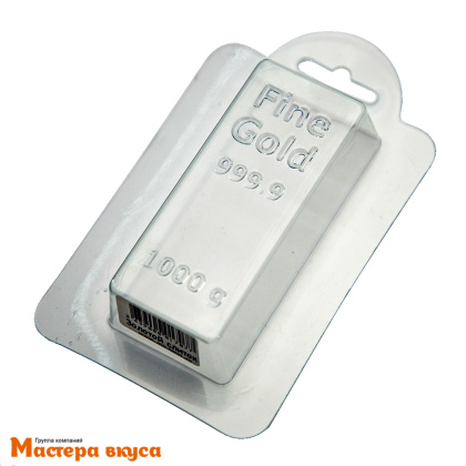 Форма для шоколада пластиковая ЗОЛОТОЙ СЛИТОК (дубайский шоколад) 