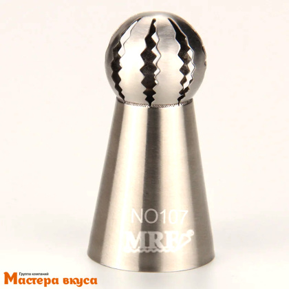 Насадка стальная СФЕРА №107 (Китайская роза), прямая волна