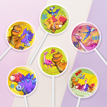 Фотопечать Турбозавры, для леденцов, № 54