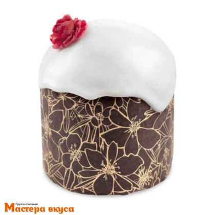 Форма бумажная для кулича (500г) d134*h100 мм ЦВЕТ МИНДАЛЯ
