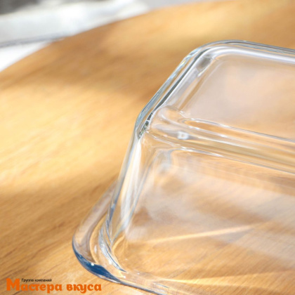 Форма для выпечки (жаропрочное стекло) прямоугольная, 31*12,5*7 см