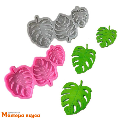 Молд силиконовый ТРОПИЧЕСКИЕ ЛИСТЬЯ 16,7*9,2*0,7 см