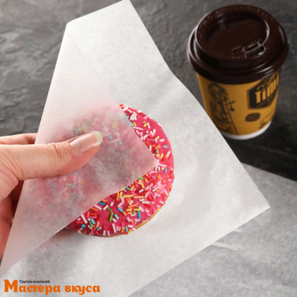 Бумага парафинированная жиростойкая 28*19 см, (упак 5 листов)