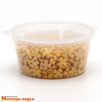 Посыпка КРЕСТИКИ золотые перламутровые, 25 гр