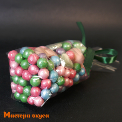 Пакет для сладостей  с квадратным дном 185*110 мм дно 70 мм, прозрачный, 1 шт