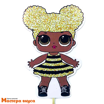 Топпер пластиковый мульт "Кукла №3" 8,5*12,6 см ©