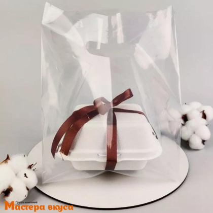 Пакет для бенто-торта 190*320 мм, прозрачный 