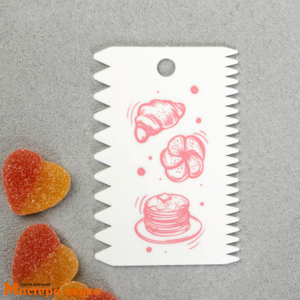 Шпатель-скребок пластиковый  в наборе 3 шт (11*8см/ 11*6см/ 10*7см), "Милый дом"