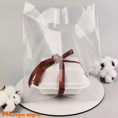 Пакет для бенто-торта 190*320 мм, прозрачный 