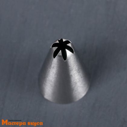 Насадка стальная ЗВЕЗДА закрытая  6 лучей,  30мм, вых.3мм