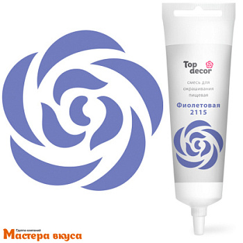 Краситель гелевый Top decor, ФИОЛЕТОВЫЙ 2115, 100гр
