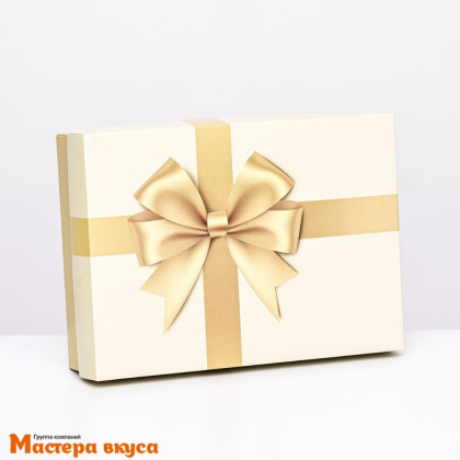 Упаковка для сладостей крышка/дно 210*150*57 мм  (Бант)