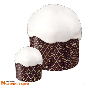 Форма бумажная для кулича (200г) d90*h90 мм ХВ новая