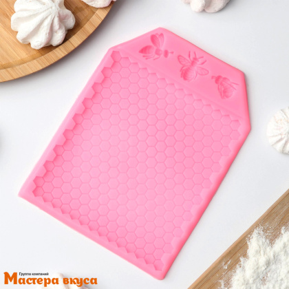 Молд силиконовый ПЧЕЛИНЫЕ СОТЫ, 17*12,5*0,5 см