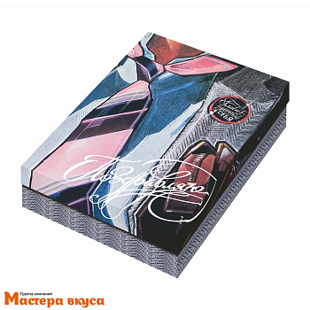 Упаковка для сладостей крышка/дно 210*150*57 мм  (Главное верить в себя)