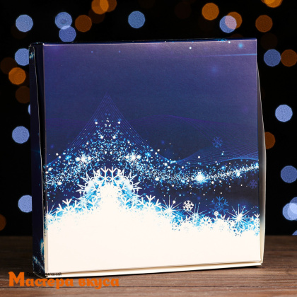 Упаковка для сладостей с окном 200*200*40 мм "Волшебство"