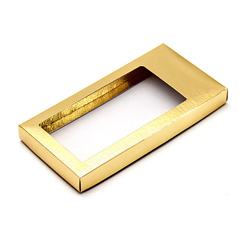 Упаковка для шоколадной плитки 180*90*17 мм (золото) (2-д)