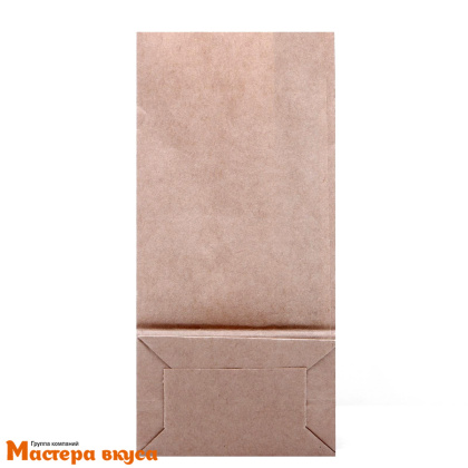 Пакет бумажный 170*80*50 мм, с окном, прямоугольное дно, (крафт)