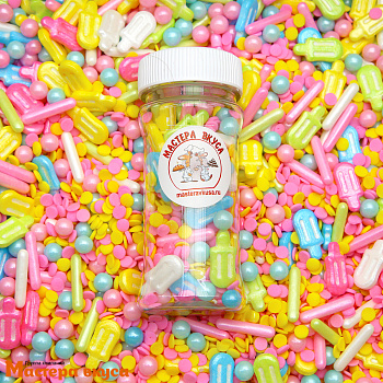 Посыпка  микс СЛАДОСТИ, 50 гр 