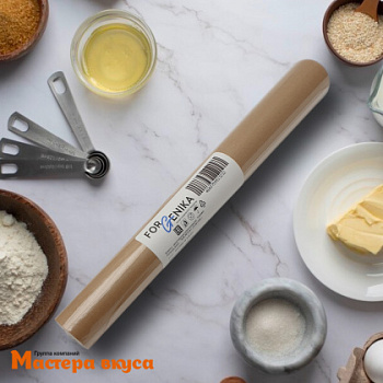 Бумага пергаментная для выпечки 38 см двухсторонняя силиконизация ForGenika BAKE Kraft (рулон 25 м)