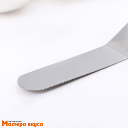 Палета угловая металлическая 10,5 см (без ручки), пластиковая ручка (спатула)