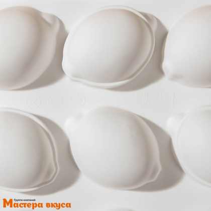 Форма силиконовая, для муссовых десертов ЛИМОНЫ, (15 ячеек) 29*17 см