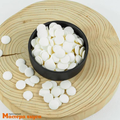 Глазурь Sicao белая на основе какао-масла ЭКМ (диски) S1737