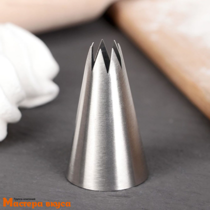 Насадка стальная ОТКРЫТАЯ ЗВЕЗДА 7 лепестков,  13мм, h-50мм 