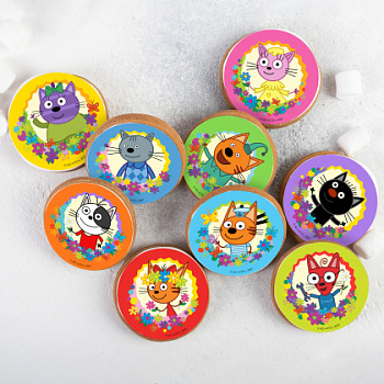 Фотопечать Три кота, для пряников, № 19