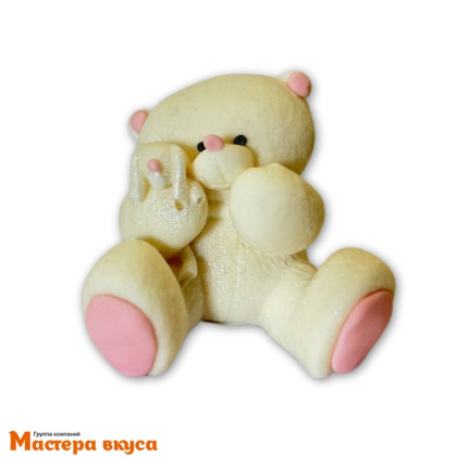 Фигурка из шок. глазури "Мишка с игрушкой" девочка, h~6,5 см 