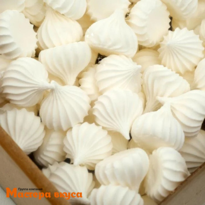 Сахарные украшения МЕРЕНГА (безе) средние, белые 100 гр