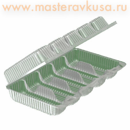 Контейнер прямоугольный Ракушка, 239*121  h57 мм, 5 ячеек, УК-18Р