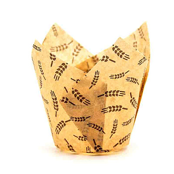 Форма бумажная Тюльпан d50 h80 "Колос крафт", упак 12шт