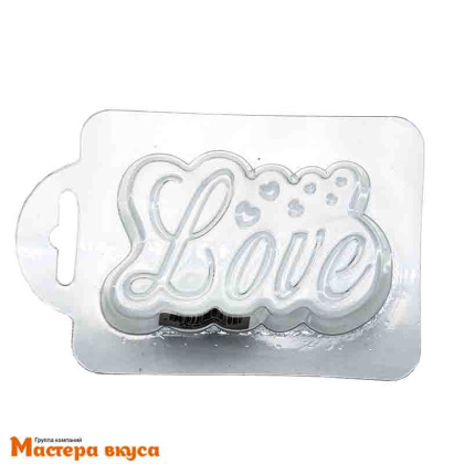 Форма для шоколада пластиковая LOVE 93*59*23мм