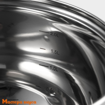 Кастрюля с крышкой из нержавеющей стали Гиперион 2,5 л, d-18 см