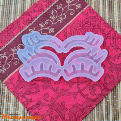 Молд силиконовый РЕСНИЧКИ, 6 элементов, 5 см