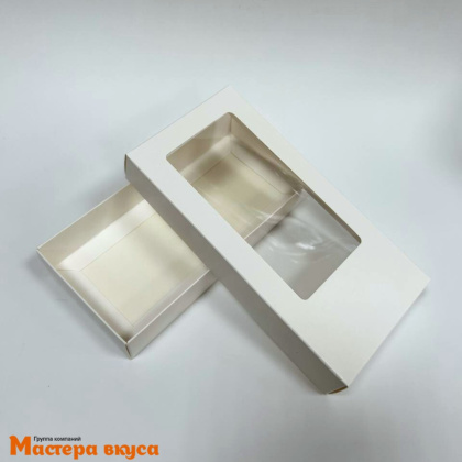 Упаковка для шоколадной плитки 155*75*25 мм ДУБАЙСКИЙ ШОКОЛАД (белая)