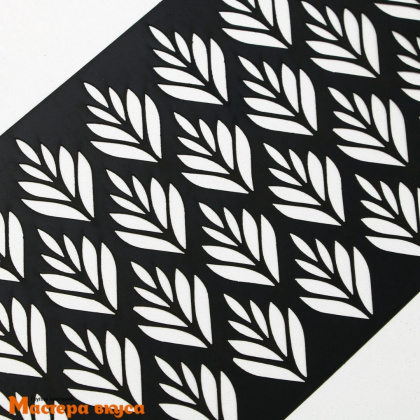 Трафарет бордюрный для нанесения рисунка БОТАНИКА, 32*10 см 