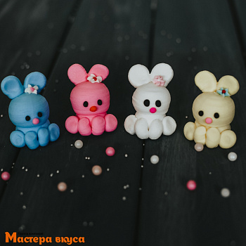 Сахарная фигурка КРОЛИК большой, цвет микс h~6см 