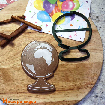 Вырубка пластик ГЛОБУС, 10 см