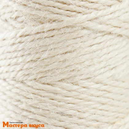 Шпагат джутовый скрученный 50м, молочный